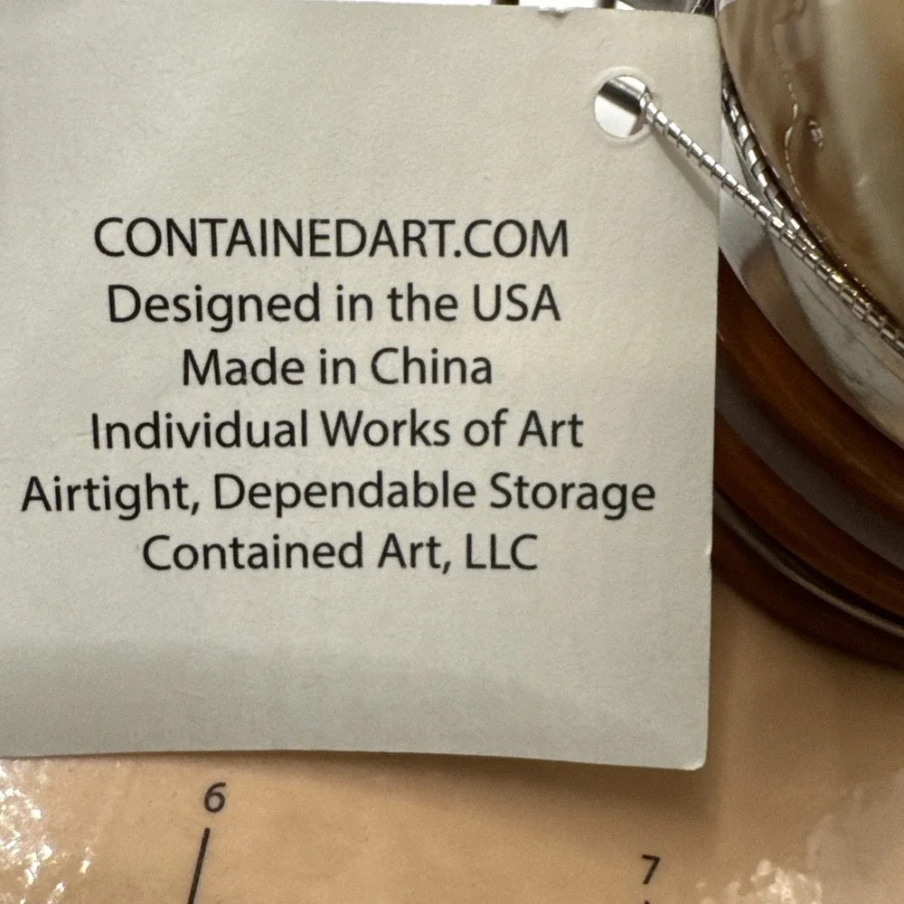 Contained Art Chimpanzee Porcelain 100mL Airtight Storage‎ Jar Blue Hat New